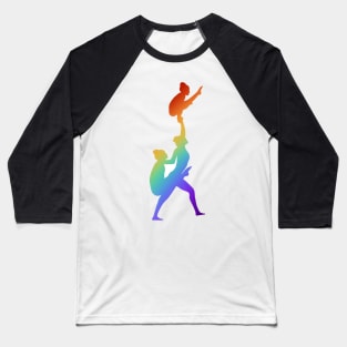 A women’s trio doing lunge column Baseball T-Shirt
